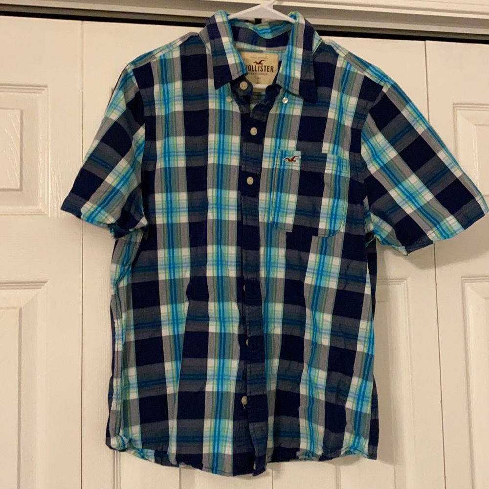 Hollister Short Sleeve Men’s Button Down, Size XL, Worn Once